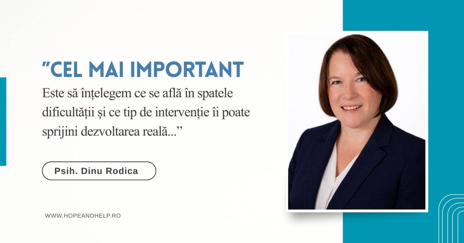 Rodica Dinu, terapeutul care vede copilul dincolo de dificultate